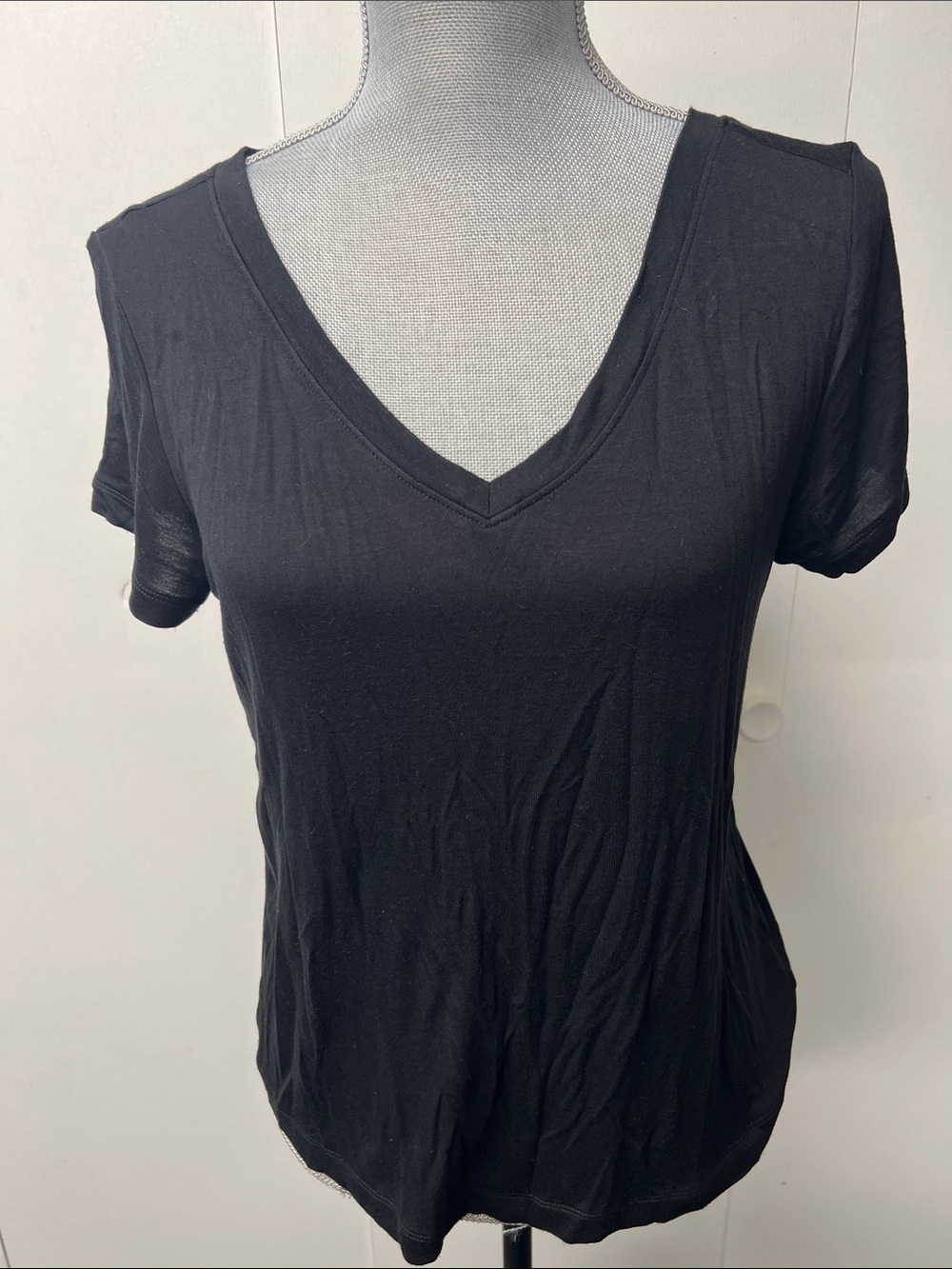 CAbi Black V-Neck Short Sleeve Tee